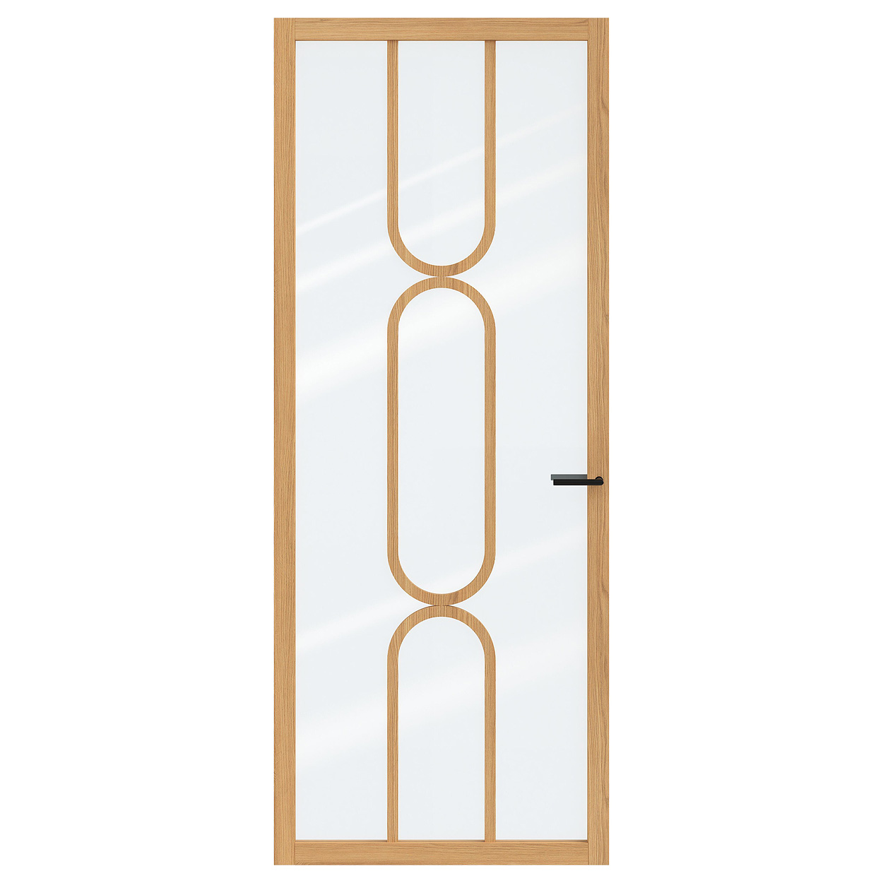Binnendeur Skantrae SSL 14822 Blank Glas Natural Oak